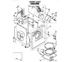 Whirlpool LET5624BQ0 cabinet diagram