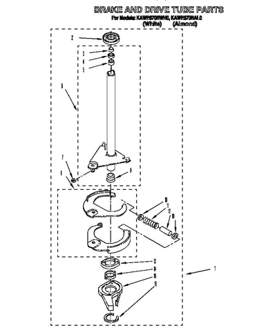 Brake and drive tube