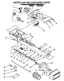 Motor and ice container