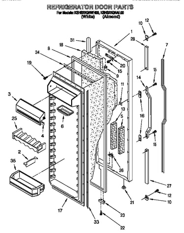 Refrigerator door