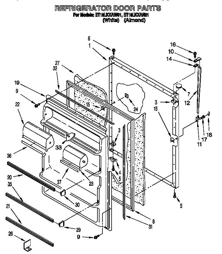 Refrigerator door