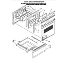 Whirlpool RF375PXYB3 door and drawer diagram