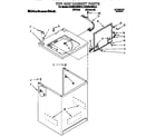 KitchenAid KAWE470BAL0 top and cabinet diagram