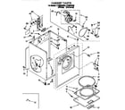 Whirlpool LET5624BW0 cabinet diagram