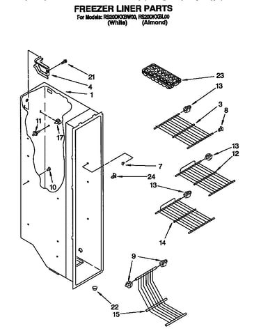 Freezer liner