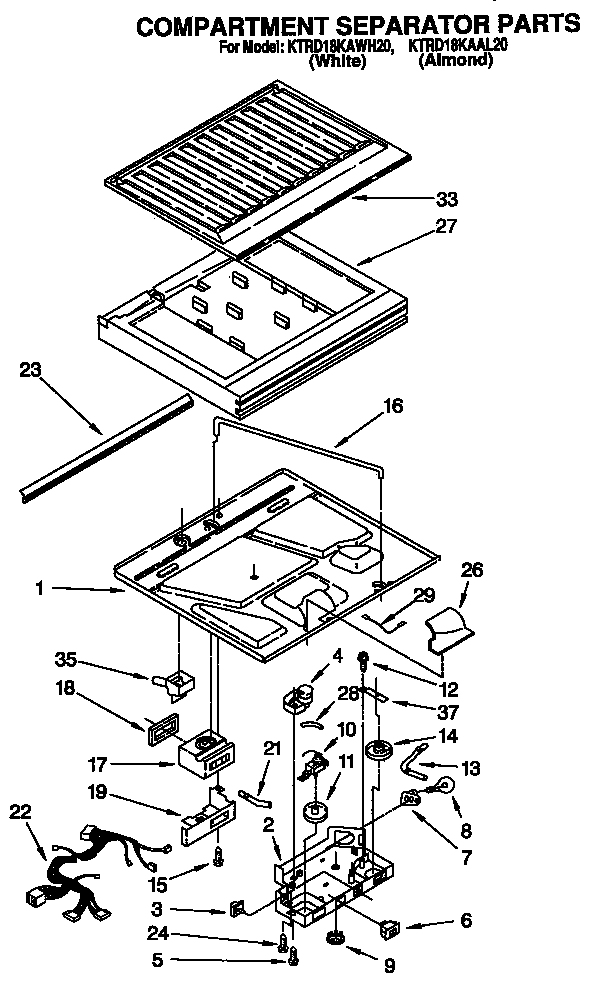 Compartment separator