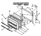 KitchenAid KTRD18KAAL20 freezer door diagram