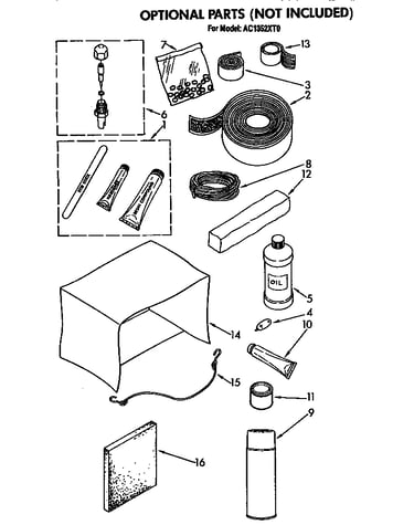Optional parts (not included)