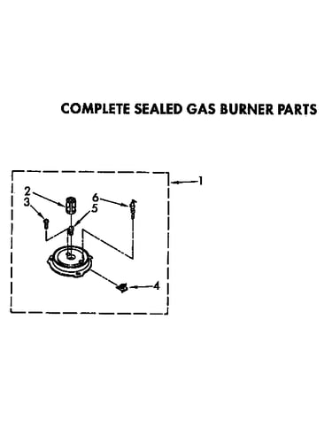 Complete sealed gas burner