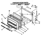 Roper RT18AKXBW00 freezer door diagram