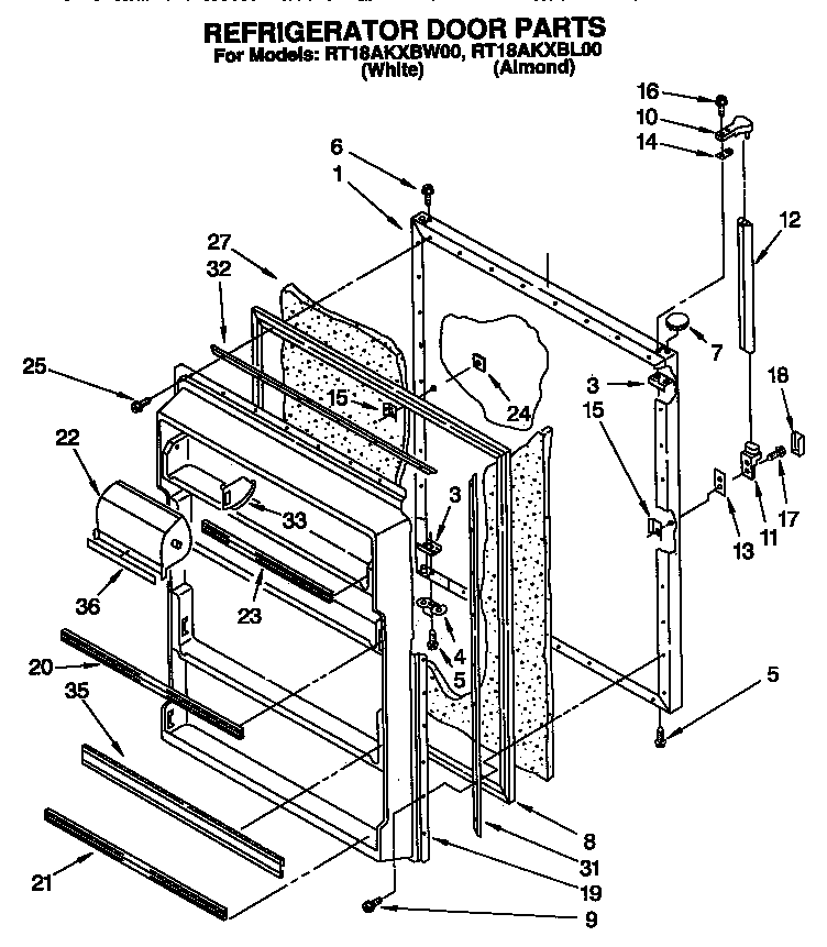Refrigerator door