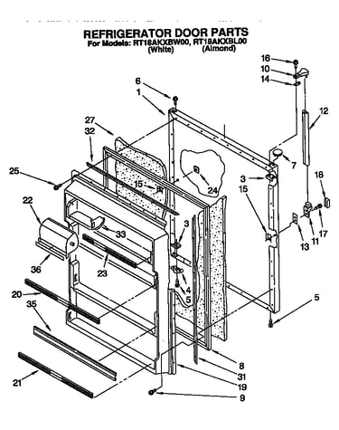 Refrigerator door