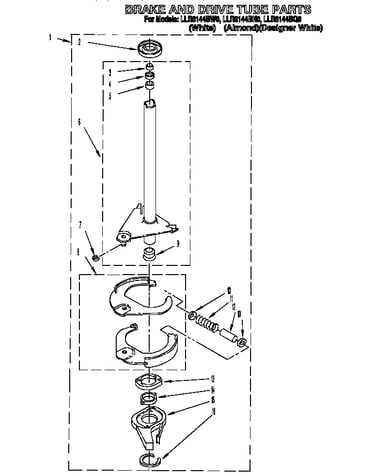 Brake and drive tube