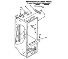 Roper RS22BRXAW01 refrigerator liner diagram
