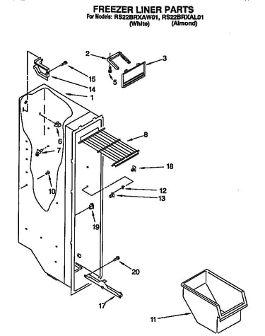 Freezer liner