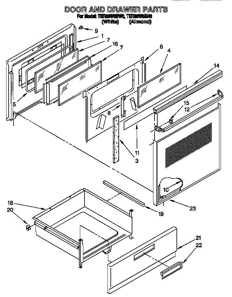 Door and drawer