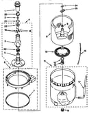 Agitator, basket and tub