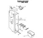 Whirlpool ED22HPXBN00 freezer liner diagram