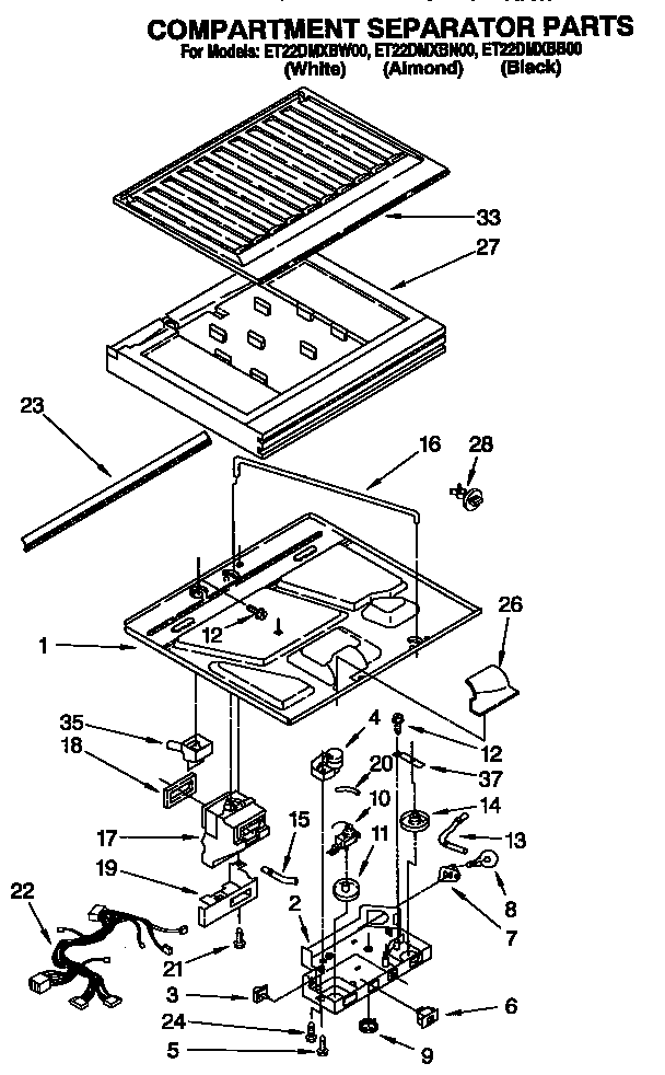 Compartment separator