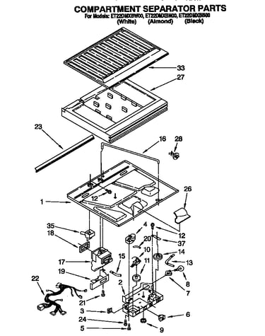 Compartment separator