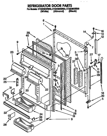 Refrigerator door