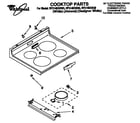 Whirlpool RF314BXBW0 cooktop diagram