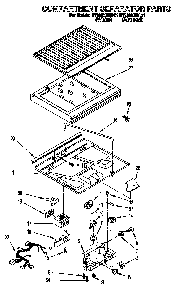 Compartment separator
