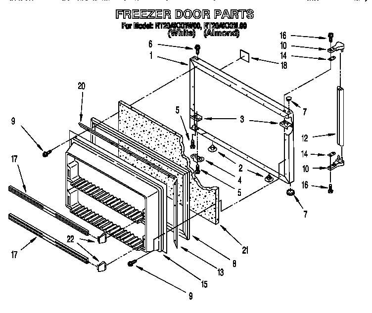 Freezer door