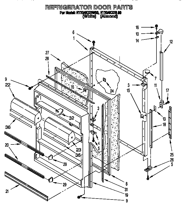 Refrigerator door
