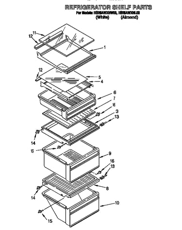 Refrigerator shelf