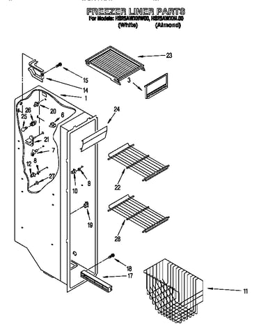 Freezer liner