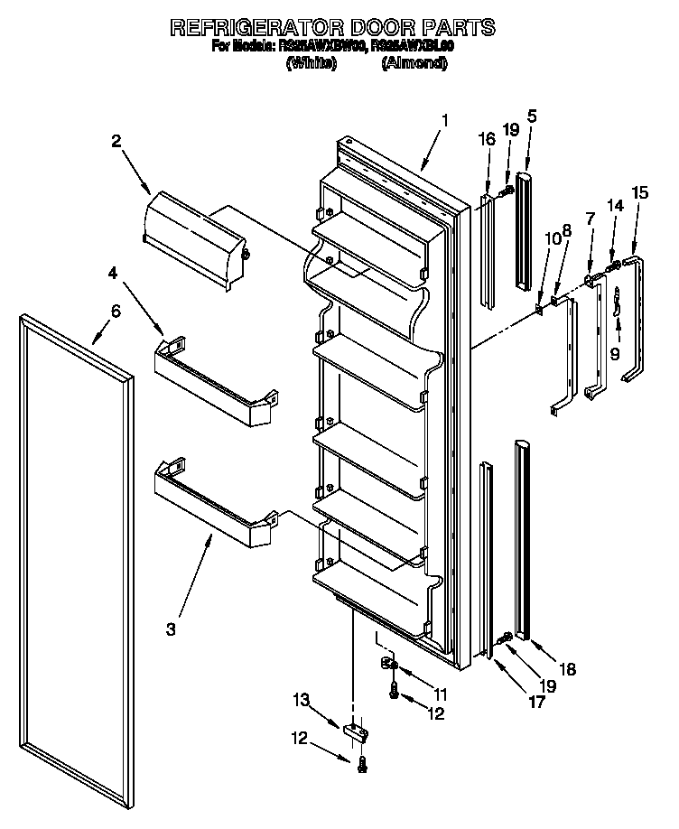 Refrigerator door