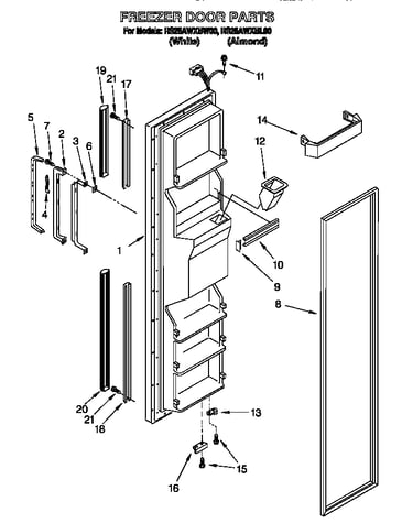 Freezer door