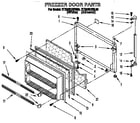 Roper RT22AKXBL00 freezer door diagram