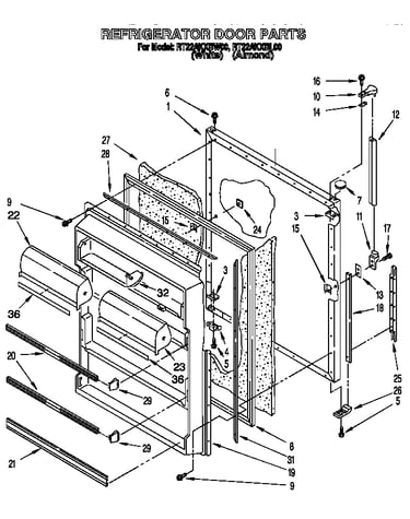 Refrigerator door