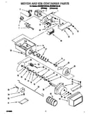 Motor and ice container