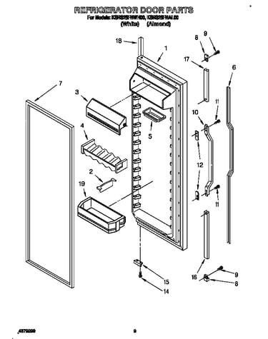 Refrigerator door