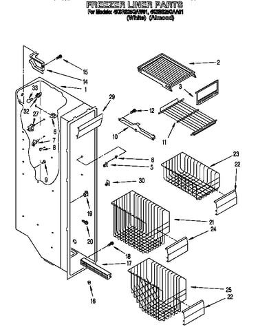Freezer liner