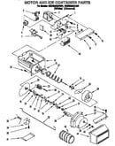 Motor and ice container