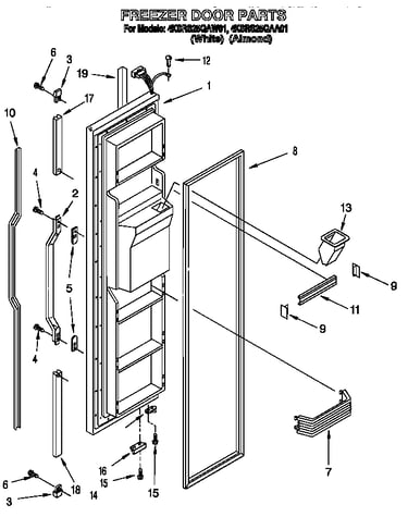 Freezer door