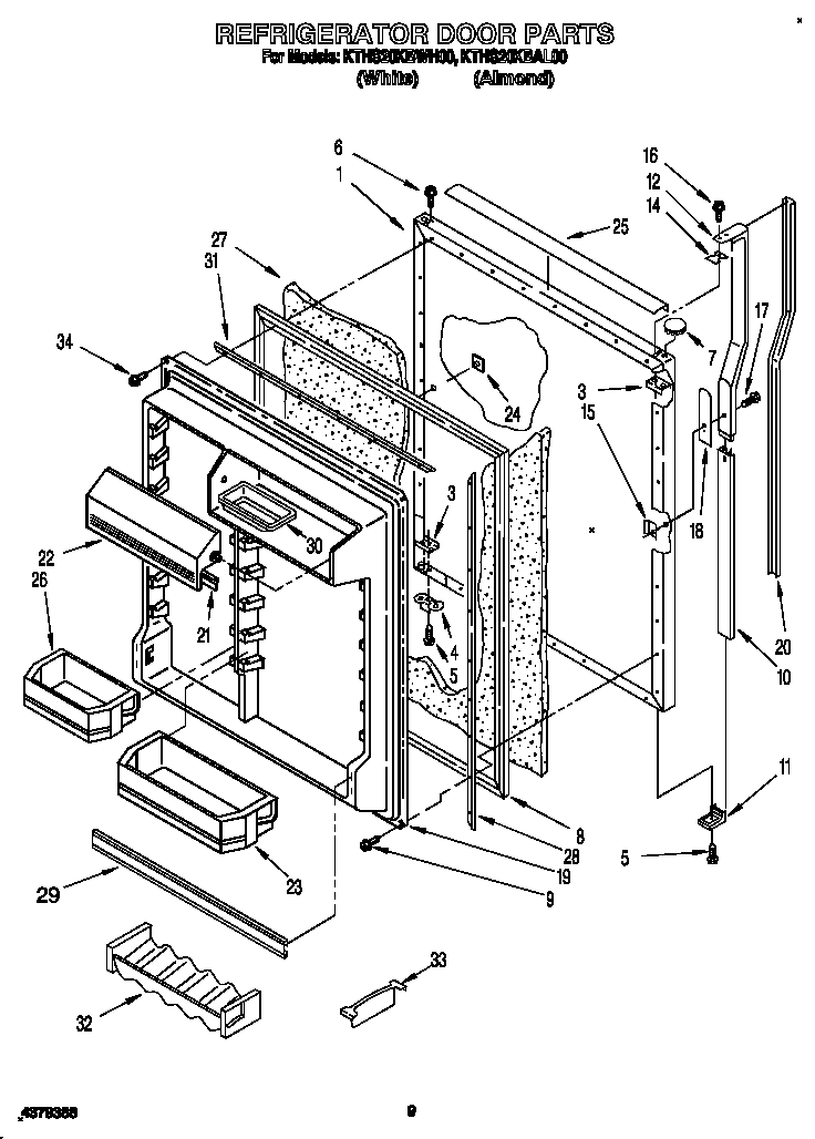 Refrigerator door