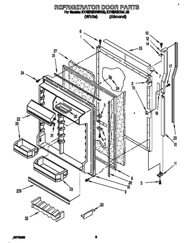 Refrigerator door