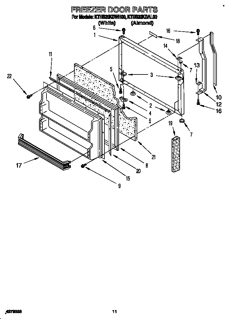 Freezer door