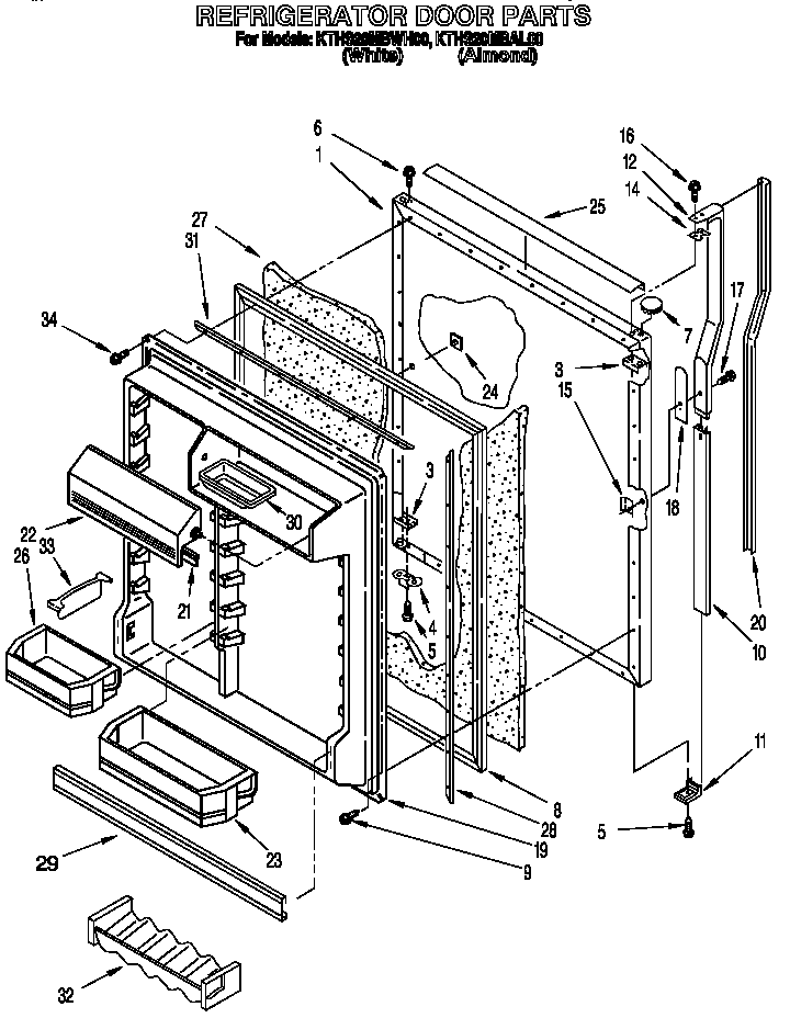Refrigerator door