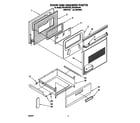 Whirlpool RF316PXYW4 door and drawer diagram
