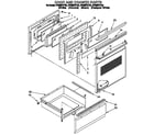 Whirlpool RF366PXYW4 door and drawer diagram
