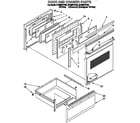 Whirlpool RF385PXYQ4 door and drawer diagram