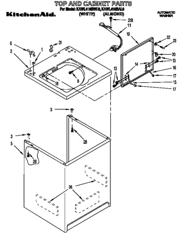 Top and cabinet
