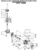 Brake, clutch, gearcase, motor and pump