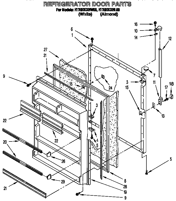 Refrigerator door